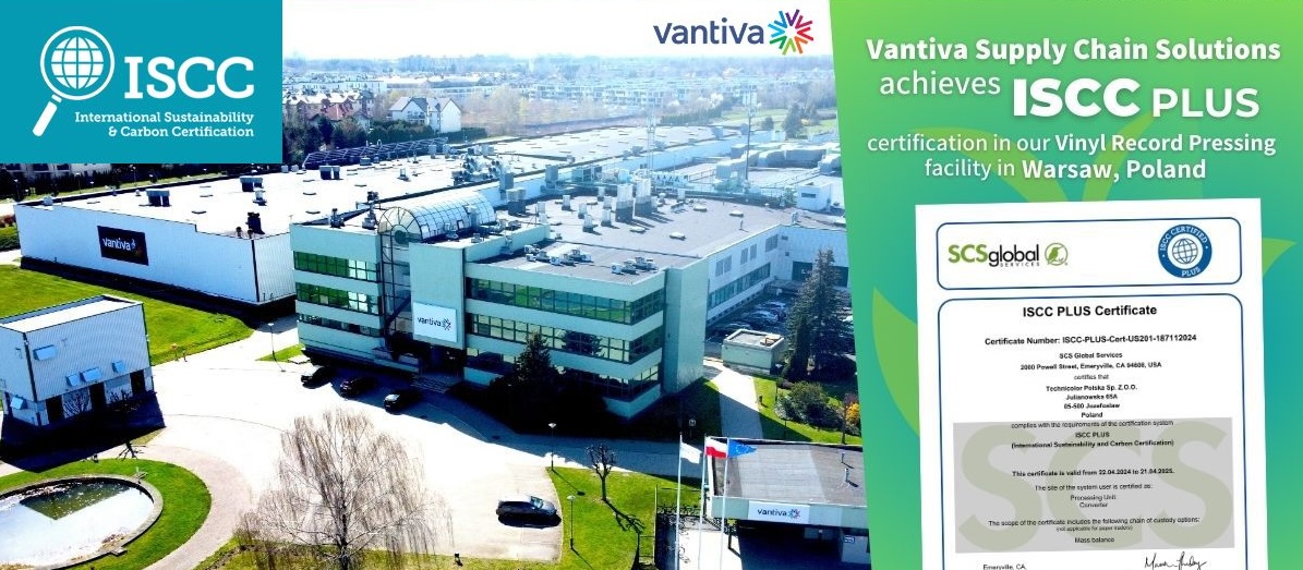 Vantiva vinyl facility and ISCC Plus Certification