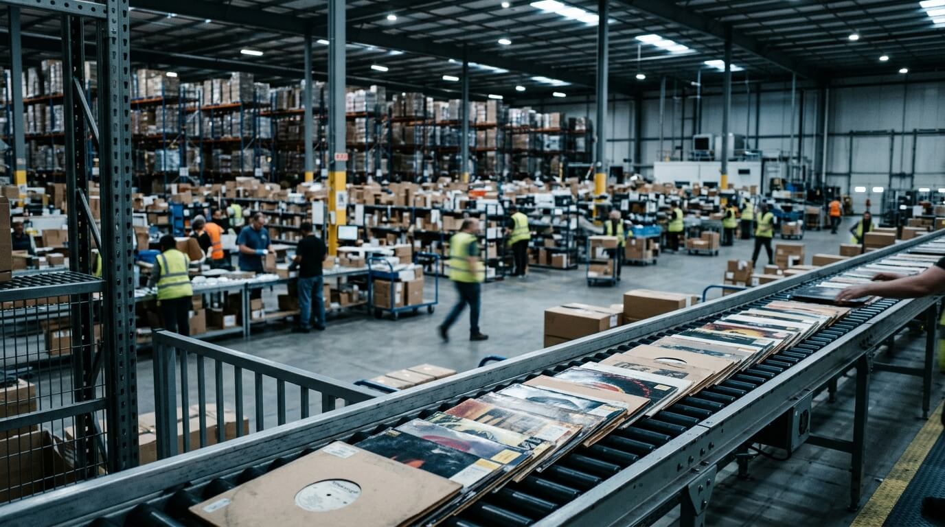 Vinyl fulfillment warehouse